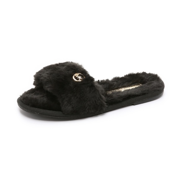 mk fur slides